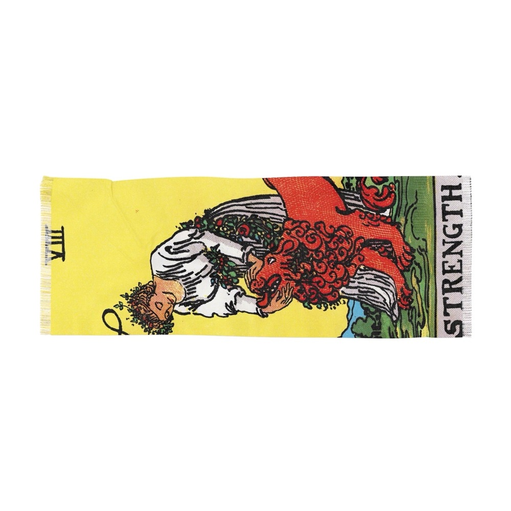 Strength Tarot Card Scarf | Rider-Waite-Smith Original Design | Lightweight - Picture 2 of 5
